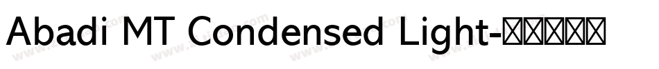 Abadi MT Condensed Light字体转换